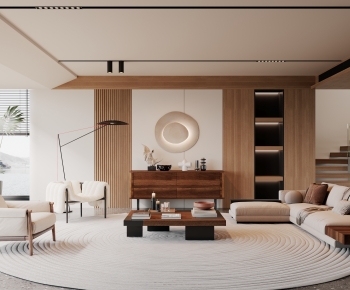 Wabi-sabi Style A Living Room-ID:120187048