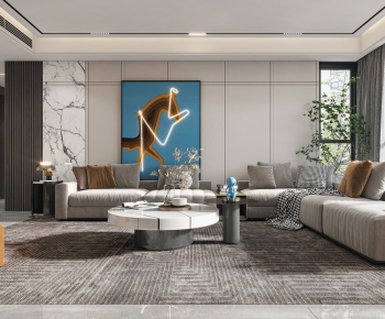 Modern A Living Room-ID:146509899