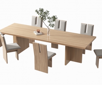 北欧长方形餐桌椅-ID:109986079