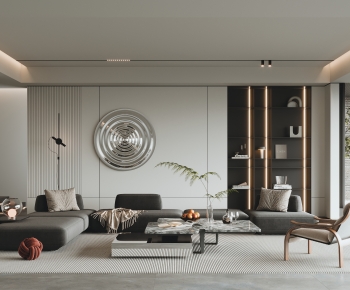 Modern A Living Room-ID:806672102