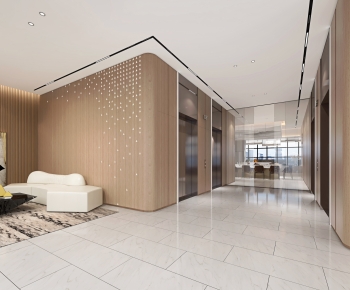 Modern Office Elevator Hall-ID:602119929