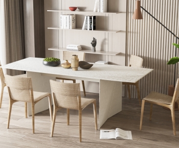 Modern Dining Table And Chairs-ID:648823027