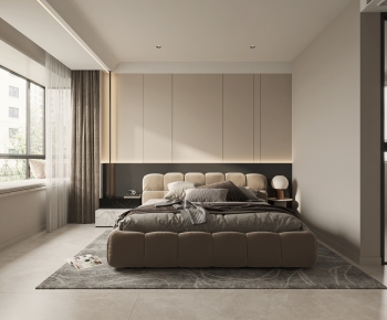 Modern Wabi-sabi Style Bedroom-ID:163594014