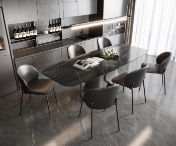 Modern Dining Table And Chairs-ID:456927066