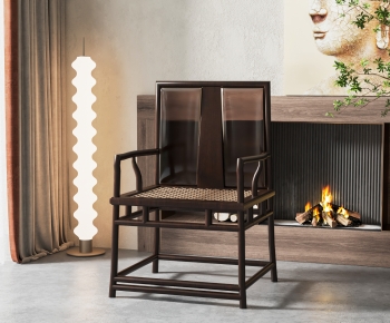 New Chinese Style Single Chair-ID:563425069