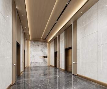 Modern Office Elevator Hall-ID:222068072