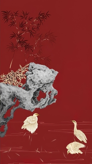 新中式装饰画-ID:647336965