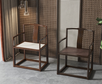 New Chinese Style Single Chair-ID:556703096