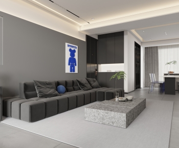 Modern A Living Room-ID:543037896