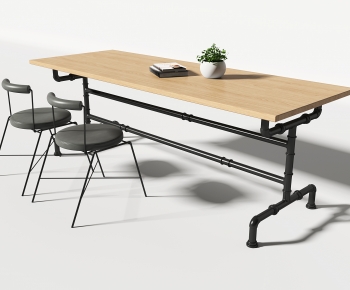 Industrial Style Leisure Table And Chair-ID:303030976