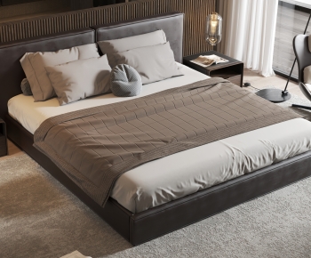 Modern Double Bed-ID:746001968
