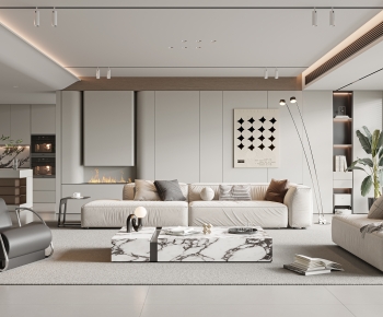 Modern A Living Room-ID:164436107