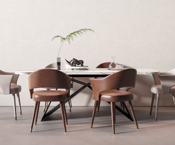 Modern Dining Table And Chairs-ID:833575012