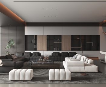 Modern A Living Room-ID:630690107