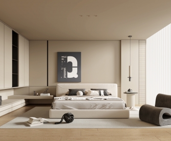Modern Wabi-sabi Style Bedroom-ID:429220915