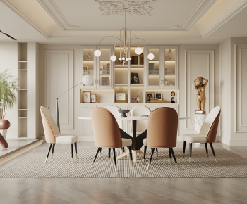 Simple European Style Dining Room-ID:759311915