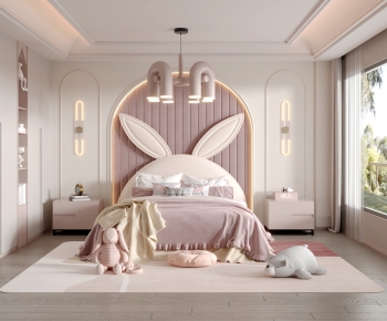 Modern French Style Bedroom-ID:469851029