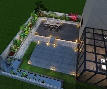 Modern Courtyard/landscape-ID:346564055