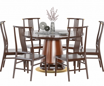 New Chinese Style Dining Table And Chairs-ID:210258019
