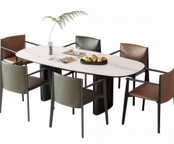 Modern Dining Table And Chairs-ID:755291947