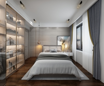 New Chinese Style Bedroom-ID:970318088