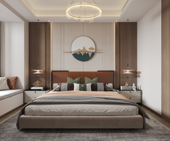 New Chinese Style Bedroom-ID:281369927