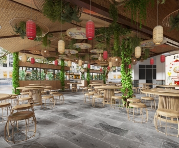 Modern New Chinese Style Catering Space-ID:199424034