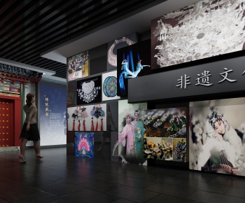 New Chinese Style Exhibition Hall-ID:385128021