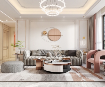 French Style A Living Room-ID:833964119