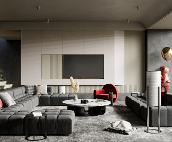 Modern A Living Room-ID:640954978