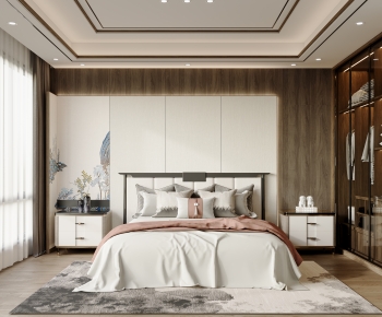 New Chinese Style Bedroom-ID:871682889