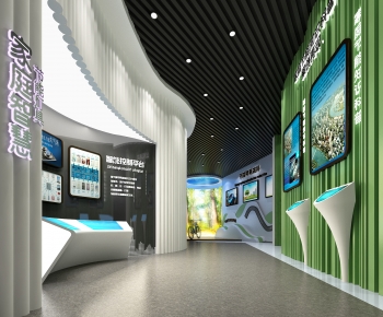 Modern Exhibition Hall-ID:555006984