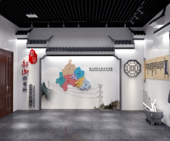 New Chinese Style Exhibition Hall-ID:827474121
