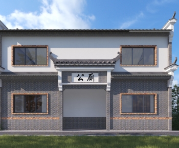 New Chinese Style Building Appearance-ID:412606007