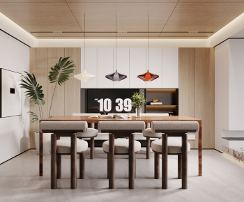Modern Wabi-sabi Style Dining Room-ID:333610068