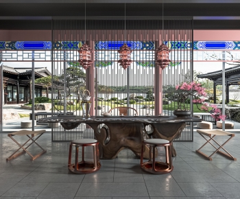New Chinese Style Tea House-ID:566293952