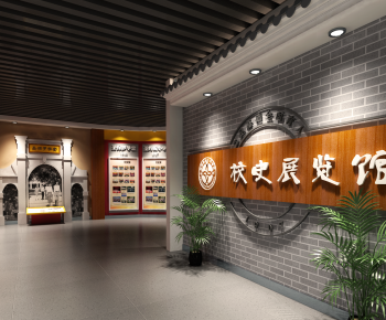 New Chinese Style Exhibition Hall-ID:678789677