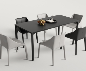 Modern Dining Table And Chairs-ID:961541897