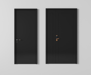 Modern Unequal Double Door-ID:777881174