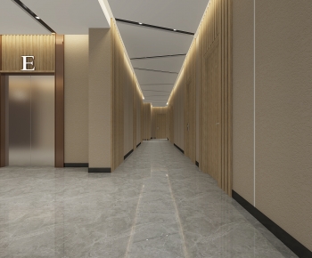Modern Corridor/elevator Hall-ID:644995933