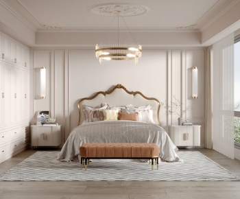 Simple European Style Bedroom-ID:103746896