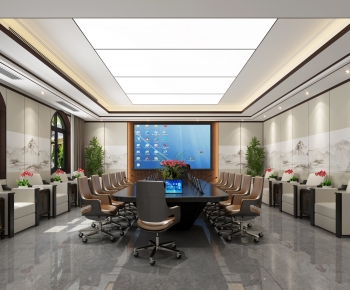 New Chinese Style Meeting Room-ID:808305036