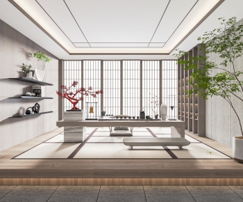 Japanese Style New Chinese Style Tea House-ID:555684095