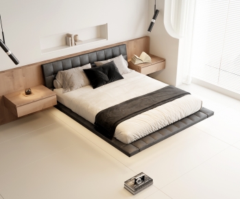 Modern Double Bed-ID:282095911