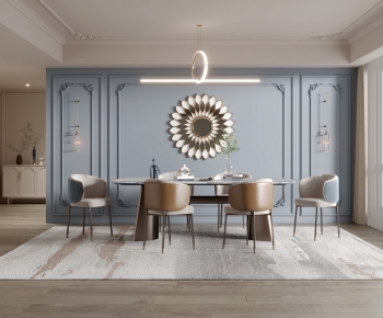 Simple European Style Dining Room-ID:285228011