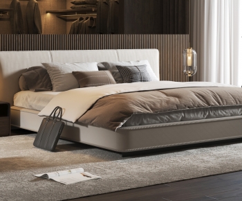 Modern Double Bed-ID:285108092