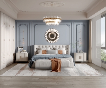 Simple European Style Bedroom-ID:103358988