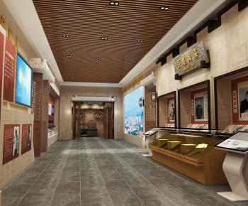 New Chinese Style Exhibition Hall-ID:747220042