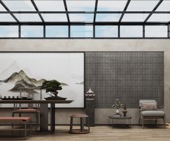 New Chinese Style Glass Sun Room-ID:443239933