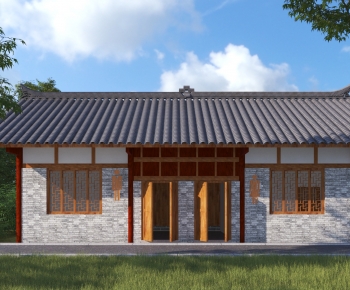 New Chinese Style Building Appearance-ID:428977012